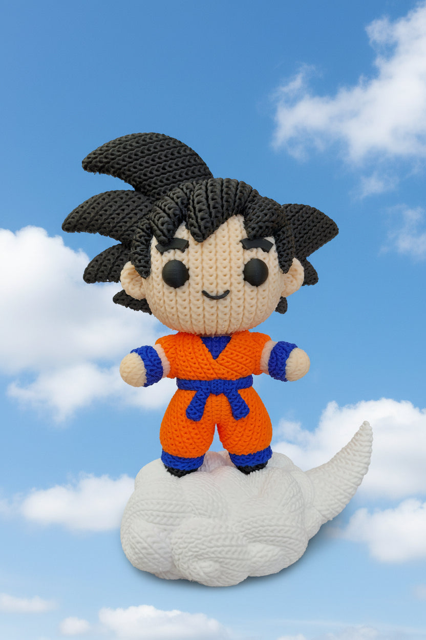 Goku met wolkje 3D-print Figuur