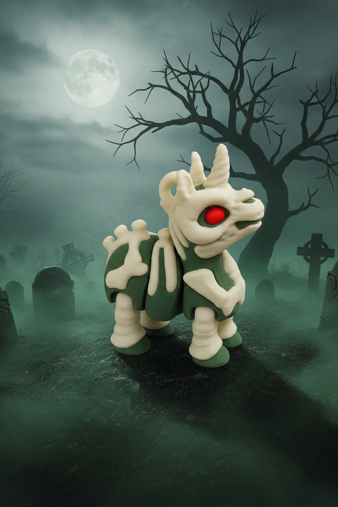 Zombie Unicorn Keychain