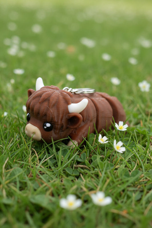 Highland Cow Keychain