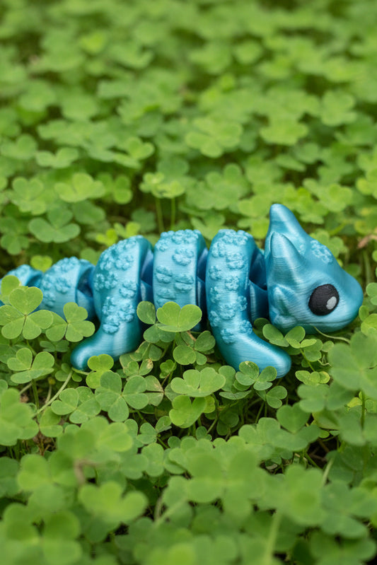 Clover Dragon Keychain